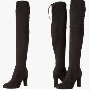 Sam Edelman Women's Kent Over the Knee Suede Black Boots